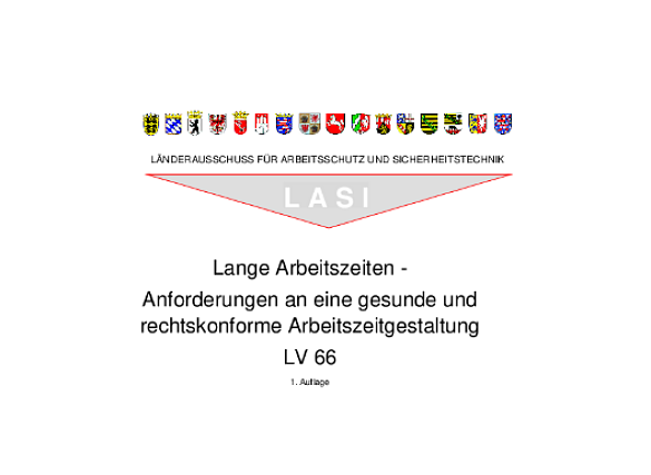 Wappen der Bundesländer, LASI Schriftzug, Name der Veröffentlichung