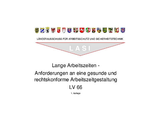 Wappen der Bundesländer, LASI Schriftzug, Name der Veröffentlichung